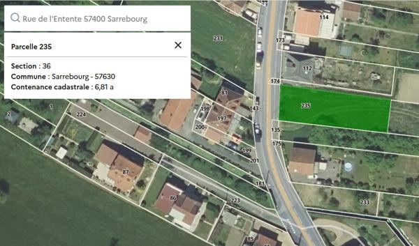 Terrain 681 m2