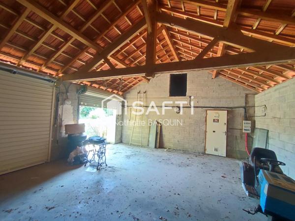 Garage atelier au calme idéal pour projet construction