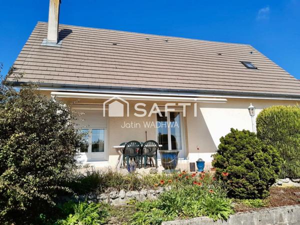 Pavillon lumineux, qualités d'un plain-pied, confortable, avec terrasse, jardin et sous-sol complet pour la famille !