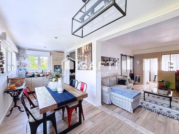 Maison individuelle de 93 m2 avec 3 chambres et un sous sol total terrain 641 m2