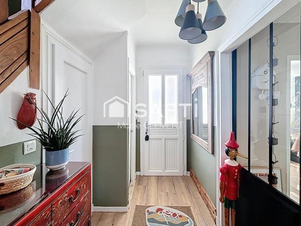 Maison individuelle de 93 m2 avec 3 chambres et un sous sol total terrain 641 m2