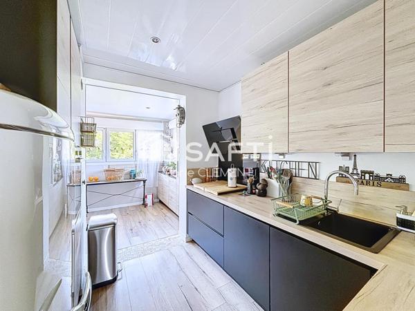 Maison individuelle de 93 m2 avec 3 chambres et un sous sol total terrain 641 m2