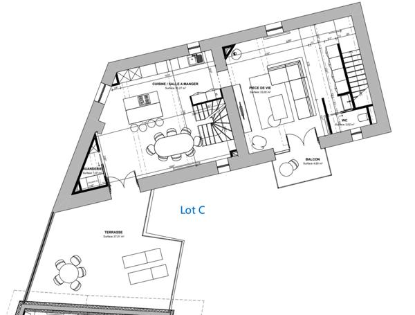 Appartement 6 pièces - 144 m²