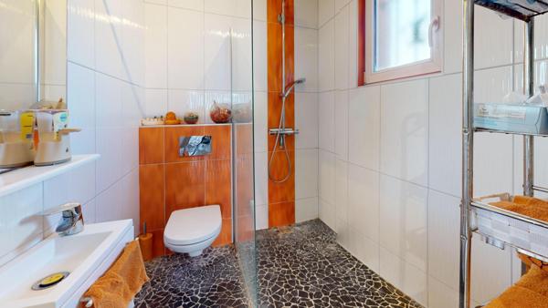 Hésingue – Maison 4 chambres avec piscine et chambre + salle d’eau au RDC