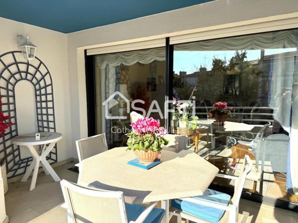 APPARTEMENT 3 CHAMBRES, TERRASSE, CAVE, GARAGE.