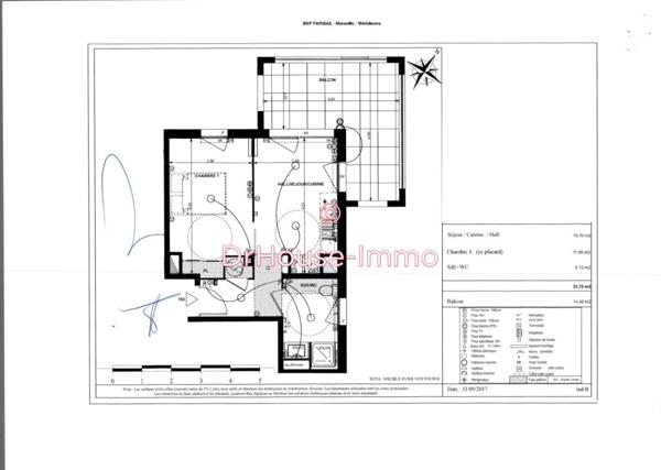 Appartement à vendre 2 pièces de 33 m²