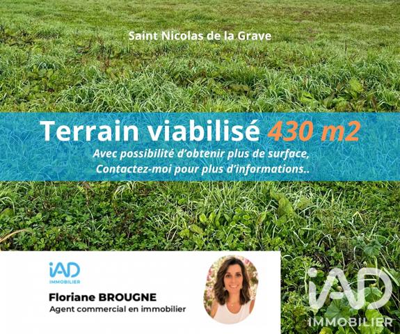 Terrain à vendre 430 m² Saint-Nicolas-de-la-Grave