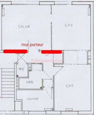 Appartement à vendre 3 pièces de 51 m²