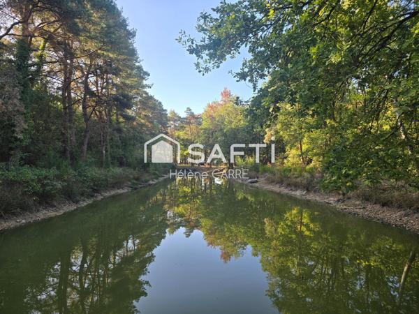 Terrain de loisir avec petit étang de -1 000 m²