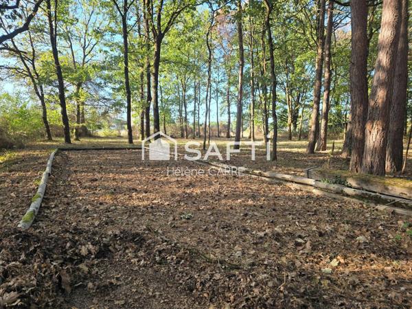 Terrain de loisir avec petit étang de -1 000 m²