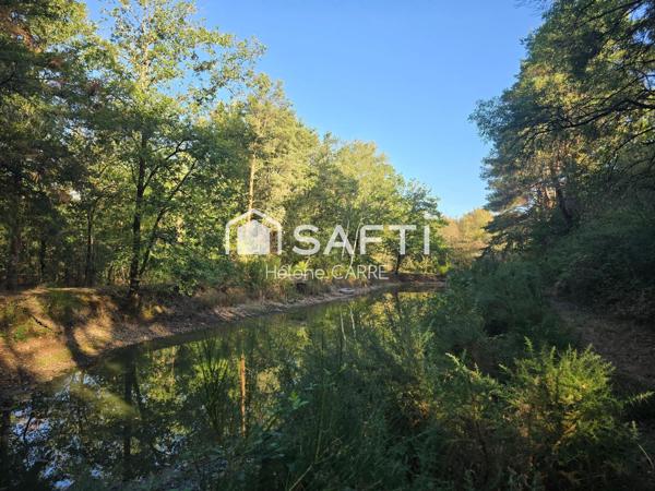 Terrain de loisir avec petit étang de -1 000 m²