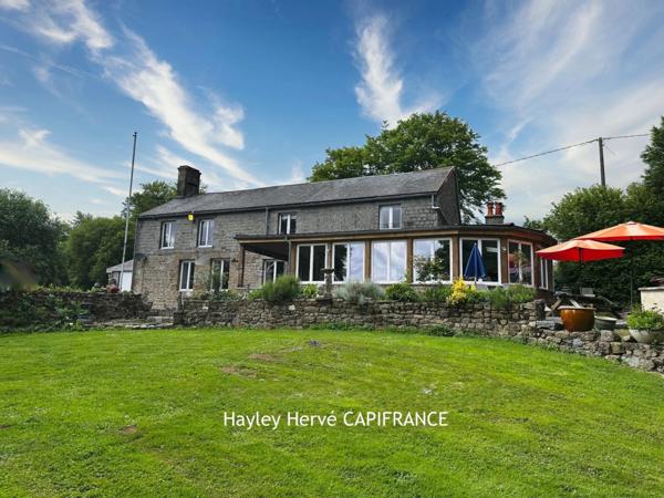 Dpt MANCHE(50), Propriété avec trois étangs sur 1,4 hectare en Normandie – Maison de charme proche Vire et Mont-Saint-Michel