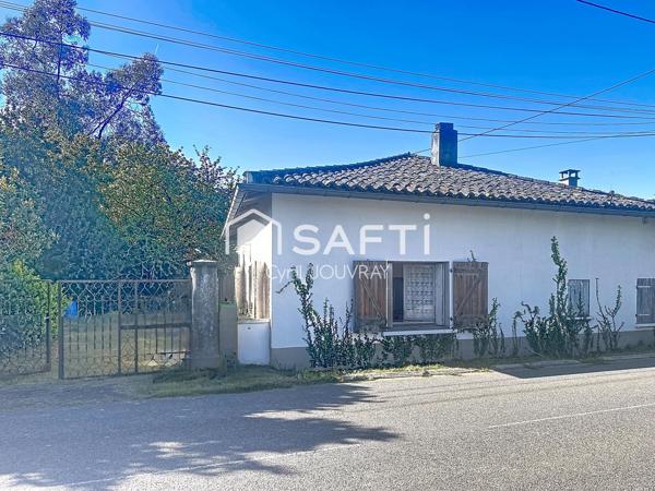 Maison et annexe à rénover à prix abordable sur un terrain d'environ 2000 m²