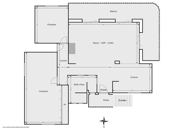 Viager occupé – Haut de villa 91 m², jardin et piscine