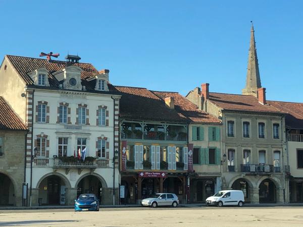 MARCIAC (32): élégante MAISON en pierre, singulière, 170m2 SANS TRAVAUX 4 chambres, salon cathedrale et autres...