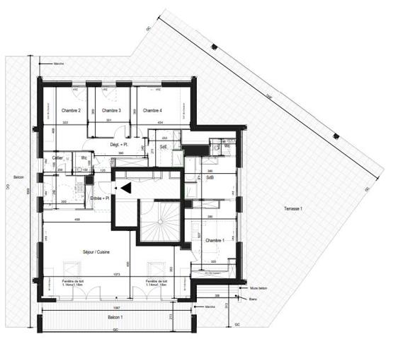 Appartement T5 et plus