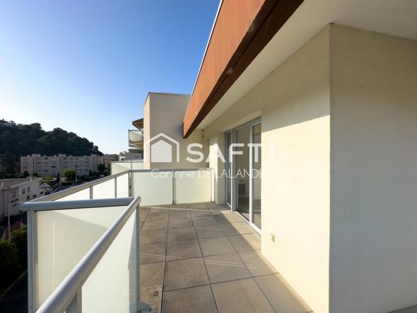 Magnifique 3 pièces 62m2, terrasse, vue dégagée