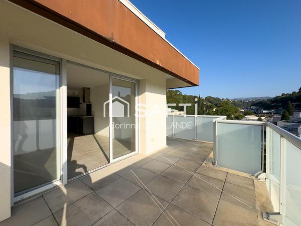 Magnifique 3 pièces 62m2, terrasse, vue dégagée