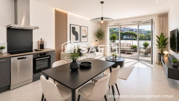 Magnifique 3 pièces 62m2, terrasse, vue dégagée