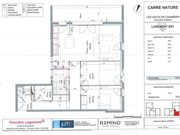 Location Appartement 3 pièces 76.26 m² - 685 RUE DES COMBES Chambery 73000