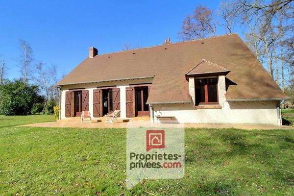 A 1h30 de PARIS - Charmante MAISON avec ETANG de 5000 m2, édifiée sur plus de 2 Hectares et bordé par une rivière