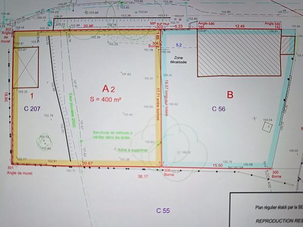 Terrain Chalamont 400 m2 constructible a deux pas des commerces