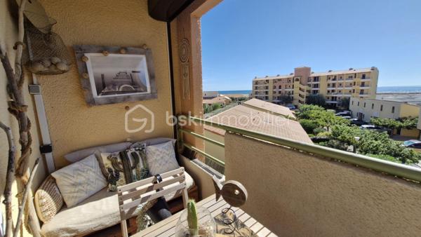 Le véritable coup de cœur : son balcon face à la mer, aménagé comme un véritable espace repas extérieur avec la Méditerranée pour horizon !

Situé au 3ème étage/4, avec ascenseur dans une copropriété sécurisée et bien entretenue, avec un accès direct à la plage, ce magnifique appartement d’une surface de 22,65 m² en Carrez offre un cadre de vie particulièrement agréable.

En entrant, vous découvrirez une chambre, une belle salle d’eau avec WC, puis un espace de vie lumineux avec cuisine équipée, ouvert sur un balcon aménagé en véritable coin repas face à la mer. Un extérieur idéal pour profiter pleinement des beaux jours autour d’un petit-déjeuner, d’un déjeuner ou d’un apéritif, avec sa magnifique vue sur la mer.  La surface du balcon n’est pas comprise dans la superficie Loi Carrez.

Une place de parking privative complète ce bien.

Ses atouts principaux :
Balcon exposée SUD-EST, sans vis-à-vis avec sa magnifique vue,
Accès direct à la plage,
Rénové avec prestations de qualité,  sans aucun travaux à prévoir,
À deux pas du port et des commodités,
Charges de copropriété raisonnables,
Fenêtres double vitrage, volets roulants motorisés (chambre et balcon) et climatisation.

Ce magnifique T2 n’attend plus que vous ! Vous n’avez qu’à poser vos valises ! Ne manquez pas cette opportunité unique !
Contactez-moi dès aujourd’hui pour organiser une visite et découvrir ce bien coup de coeur à Port Leucate.