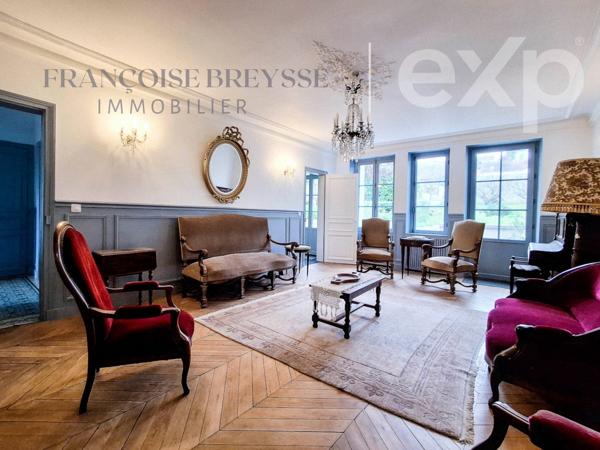 Andrésy — Élégante demeure Second Empire avec jardin et vue sur la Seine