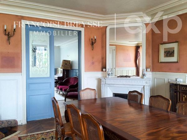 Andrésy — Élégante demeure Second Empire avec jardin et vue sur la Seine