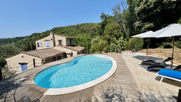 Villa avec piscine et vue dégagée – Entre Grasse et Cabris