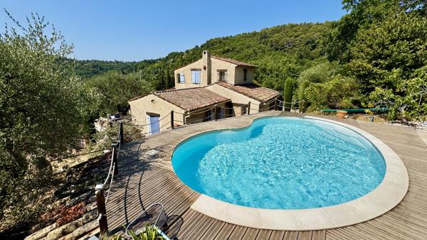 Villa avec piscine et vue dégagée – Entre Grasse et Cabris