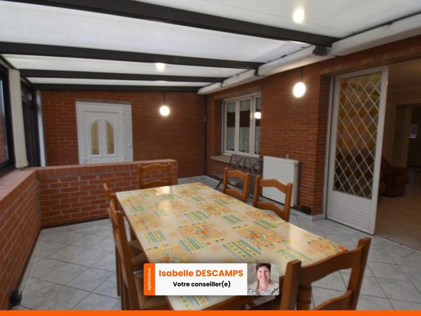 Maison 3 chambres, véranda, Jardin, Garage, sous-sol à COURRIERES