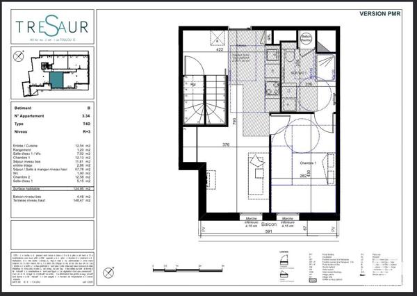 Appartement à vendre 5 pièces 125 m² Toulouse