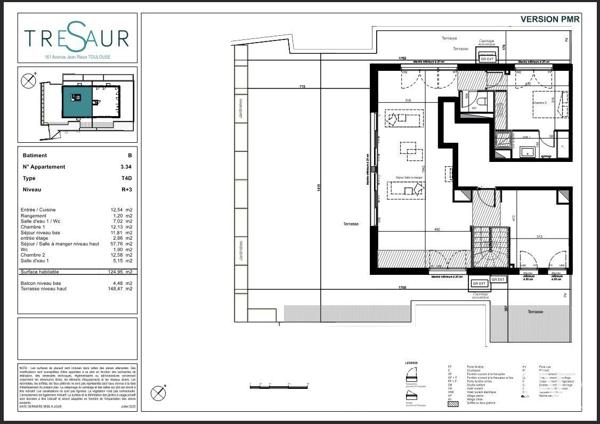 Appartement à vendre 5 pièces 125 m² Toulouse