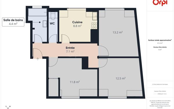 Appartement à vendre    3 pièces • 55,58 m2 Strasbourg