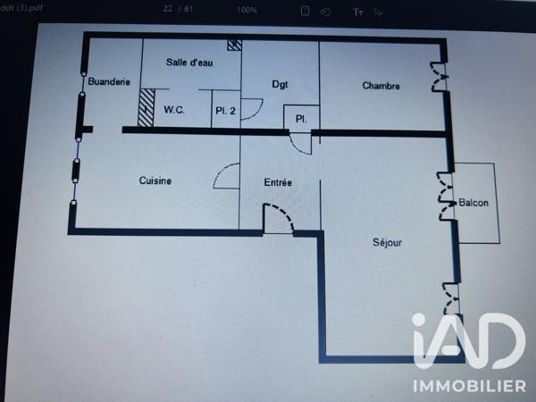 Appartement à vendre 3 pièces 68,2 m² Noyon