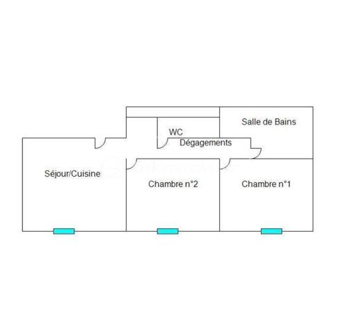 Appartement de 46,35 m²