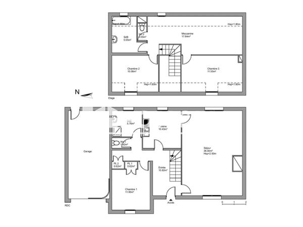 Location Maison 5 pièces 123.18 m² - 19 RUE DUPERRE Ballan-mire 37510