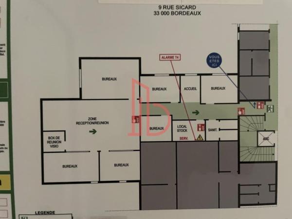 Bureau de 200 m² à louer à Bordeaux Chartrons