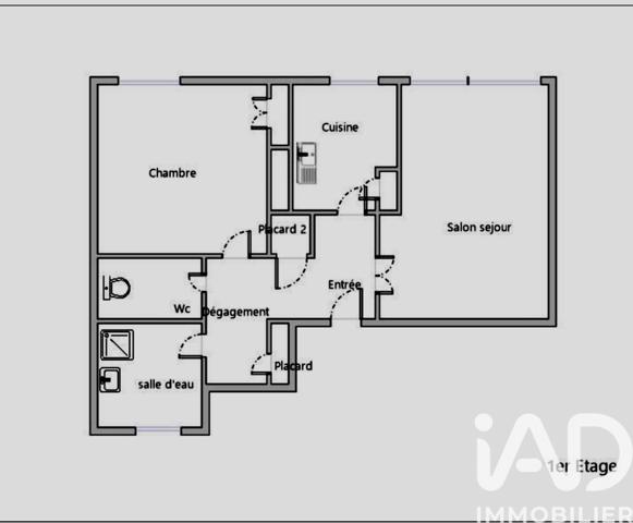 Appartement à vendre 2 pièces 51 m² Maurepas