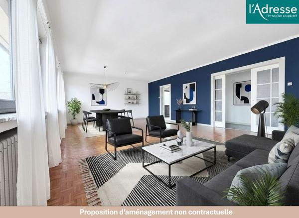 Lumineux et spacieux T5 de 130 m2 avec son balcon et son garage privé