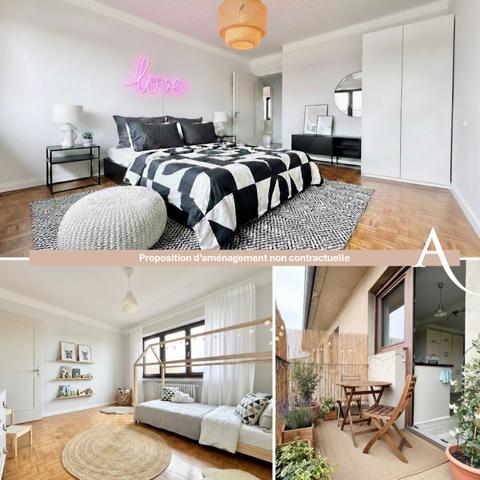 Lumineux et spacieux T5 de 130 m2 avec son balcon et son garage privé