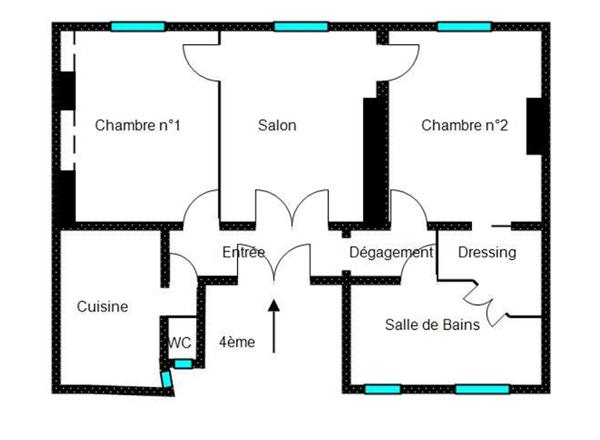 Achat appartement Paris 17 - 4 pièce(s) - 68 m² - 800 000 €