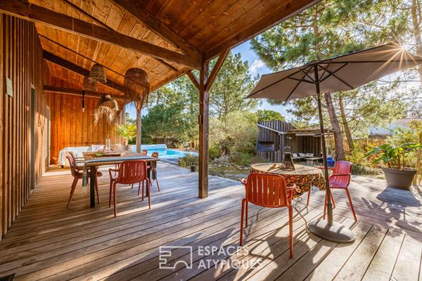 Maison à ossature bois, douceur de vivre les pieds dans le sable