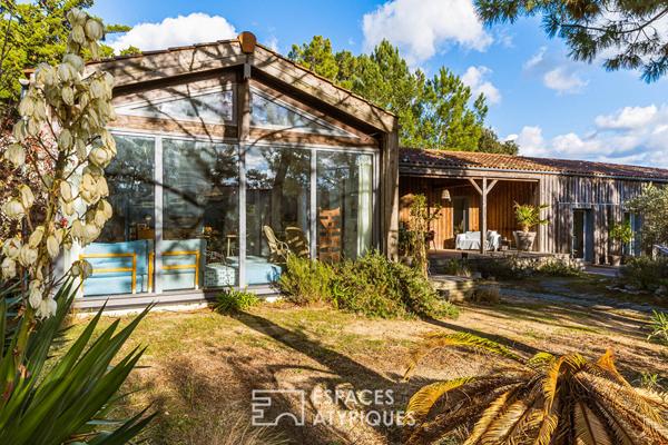 Maison à ossature bois, douceur de vivre les pieds dans le sable