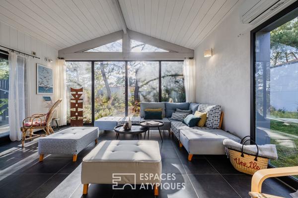 Maison à ossature bois, douceur de vivre les pieds dans le sable