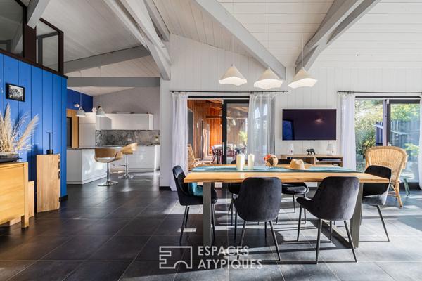 Maison à ossature bois, douceur de vivre les pieds dans le sable