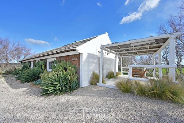 Les deux maisons de Gardian en petite Camargue