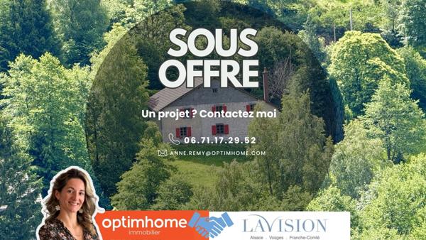 VENTRON – Ancienne ferme de montagne en pierre sur plus d'1 hectare de terrain – 140 m² habitables – Grange, caves et ruisseau
