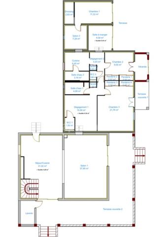 Dpt Gard (30), à vendre SAINT QUENTIN LA POTERIE Belle propriété avec résidence principale, chambres d'hôtes et gîte, piscine, parc arboré d'environ 5 000 m2